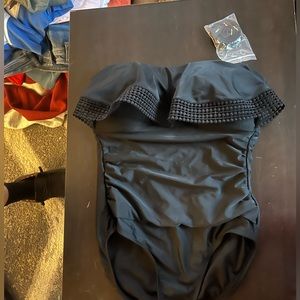 Black Kona Sol strapless bathing suit